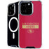 NFL San Francisco 49ers Red Performance Series iPhone 16 Pro MagSafe Case